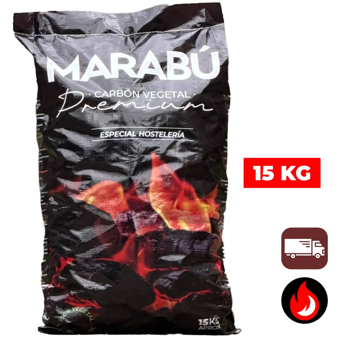 Marabu Houtskool 15 kg | Premium Horecakwaliteit Houtskool