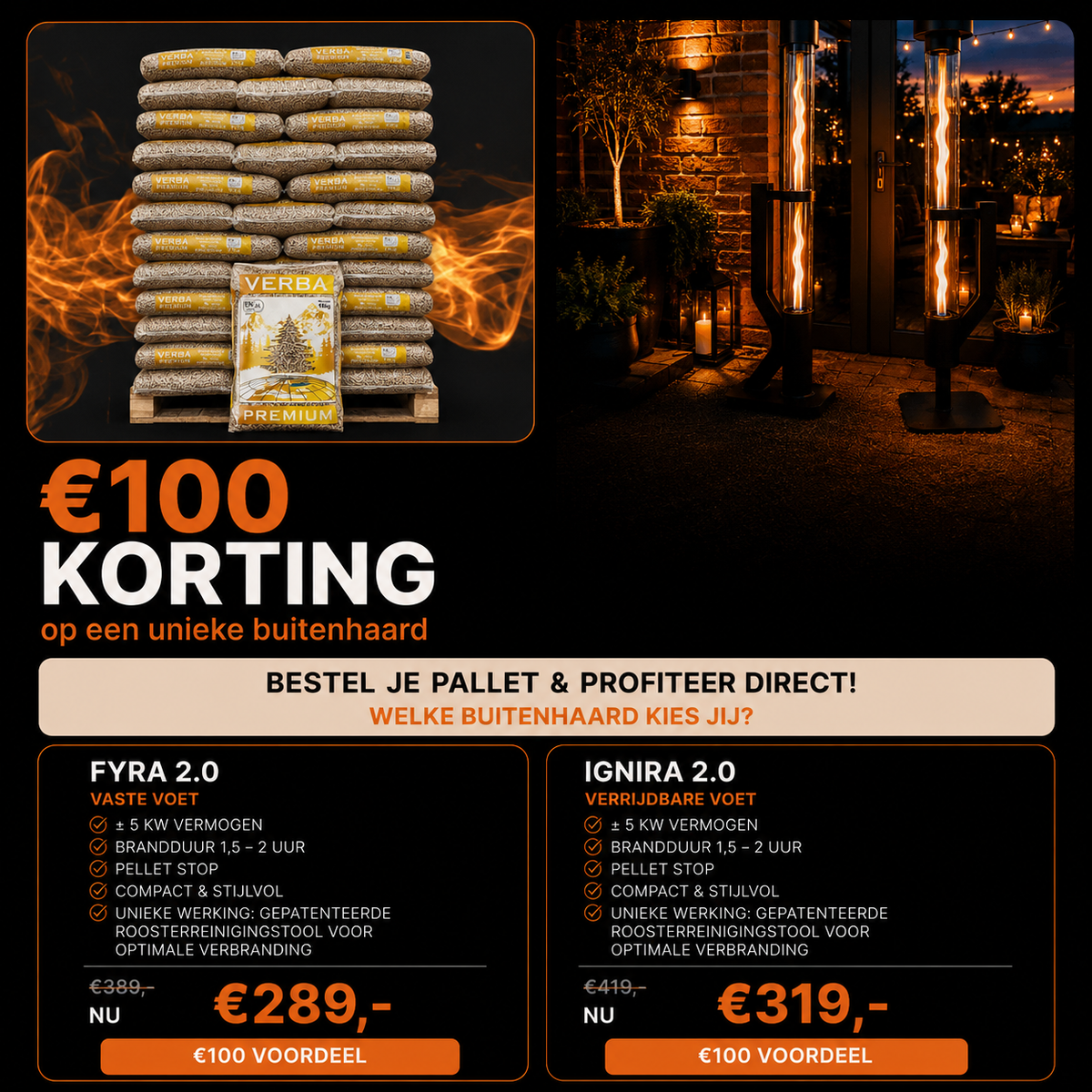 Verba Premium Houtpellets | Hogere Stookwaarde & Minder As