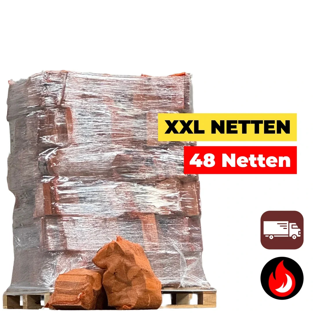48 XL Zakken Eiken Brandhout 40L | Grote Voorraad XL Haardhout