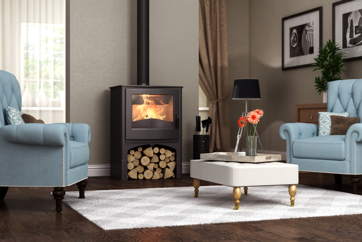 Nordic Fire COTTAGE met houtvak