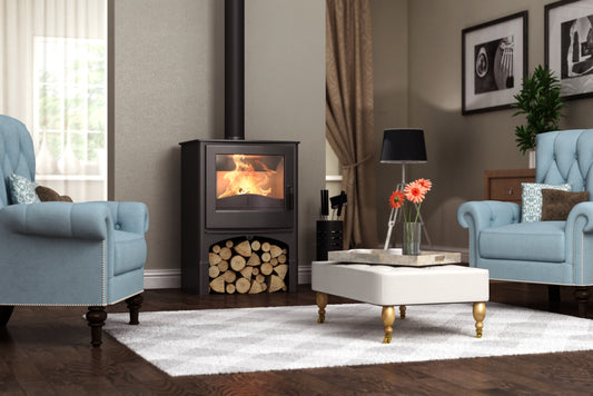 Nordic Fire COTTAGE met houtvak