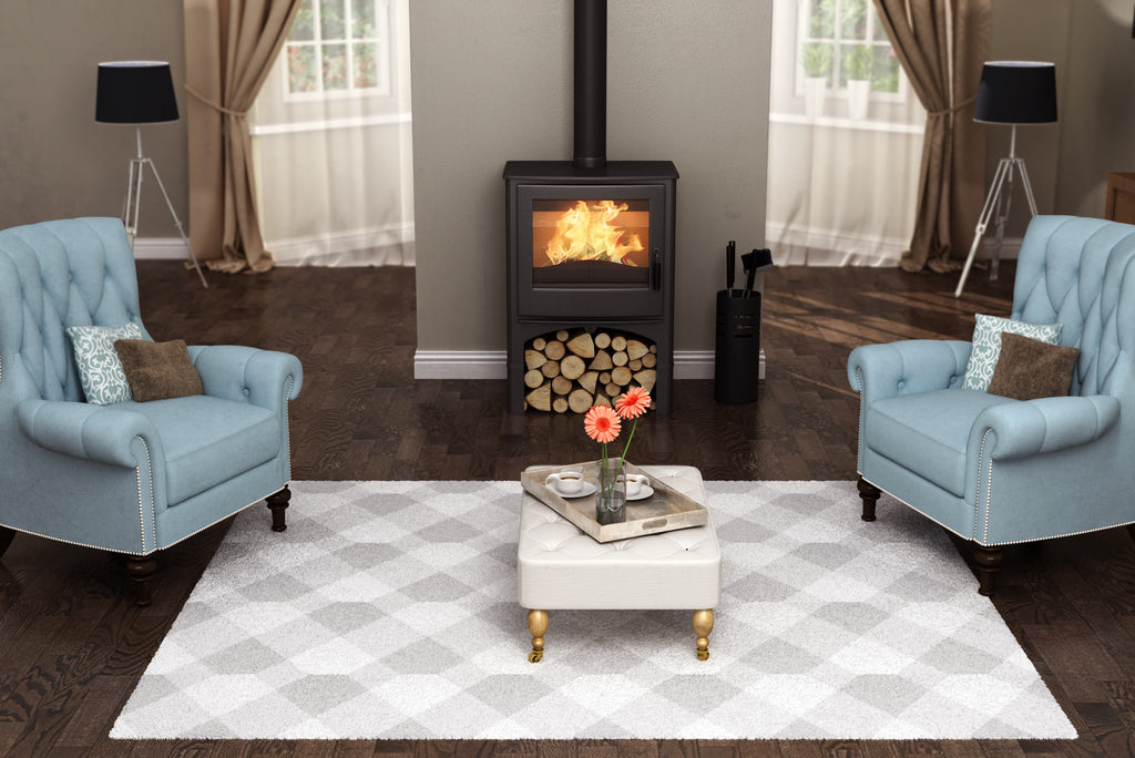 Nordic Fire COTTAGE met houtvak