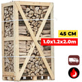 Extra Grote Pallet Eiken Brandhout 45cm | Maximum Haardhout België