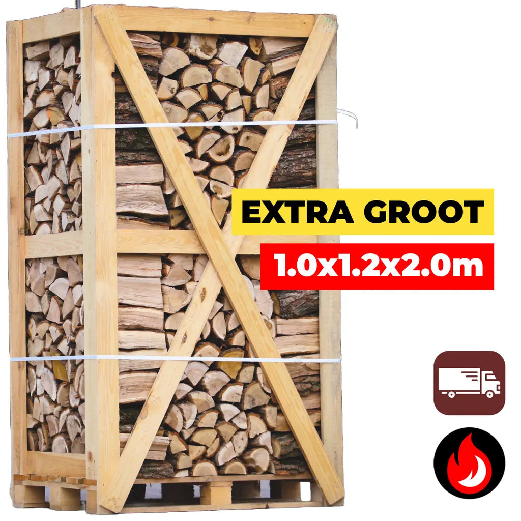 Extra Grote Pallet Mix Brandhout - 30cm