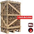 Grote Pallet Eiken/Berken Brandhout Mix