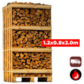 Grote Pallet Elzen Brandhout | Droog Haardhout op Grote Pallet – België