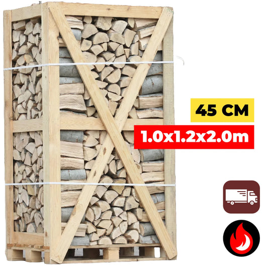 Extra Grote Pallet Haagbeuk Brandhout 45cm | Maximum Haardhout België