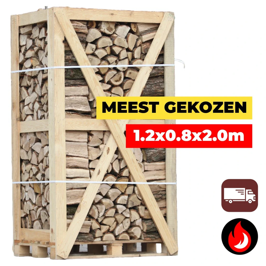 Grote Pallet Eiken Brandhout