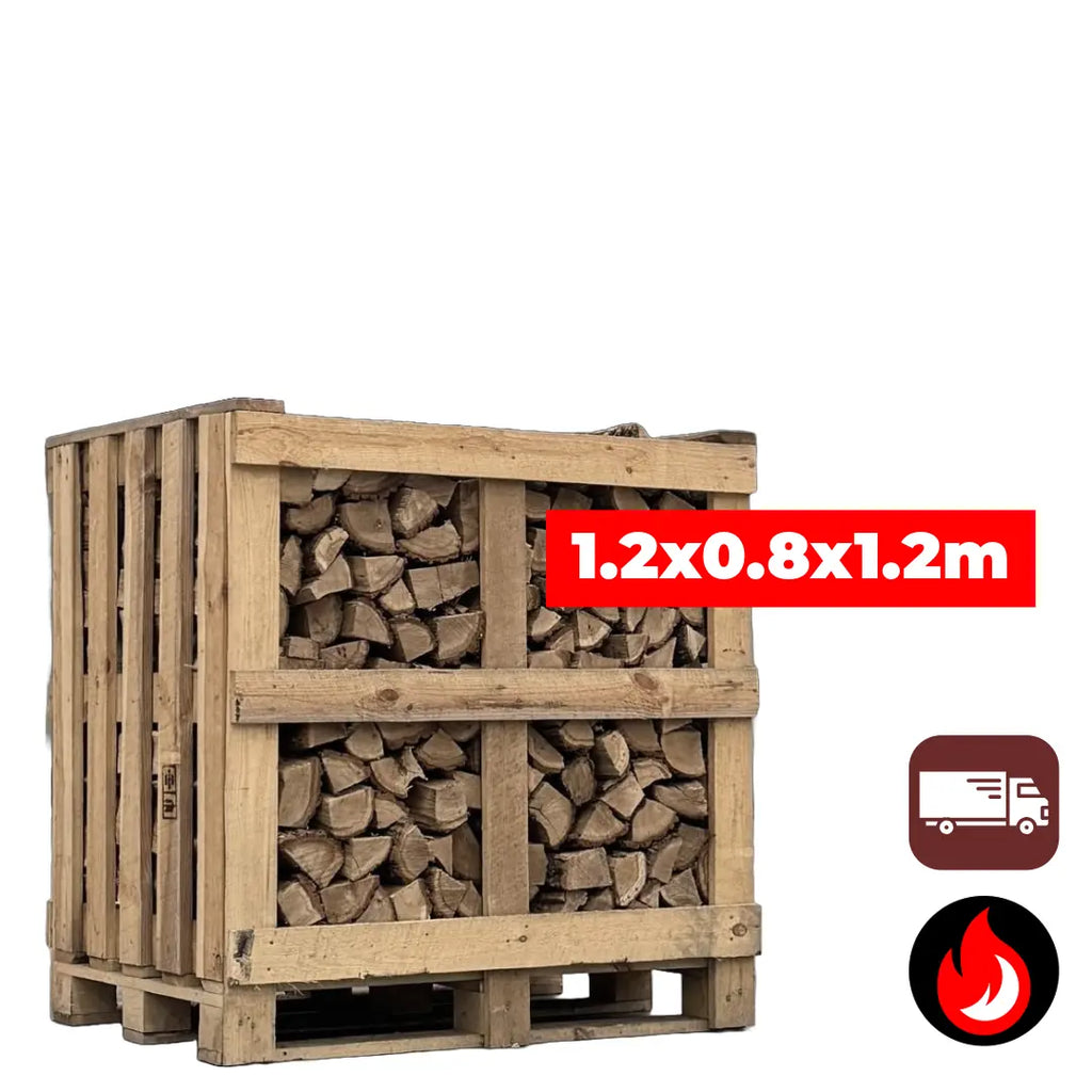 Kleine Pallet Eiken Brandhout | Droog Haardhout op Pallet – België
