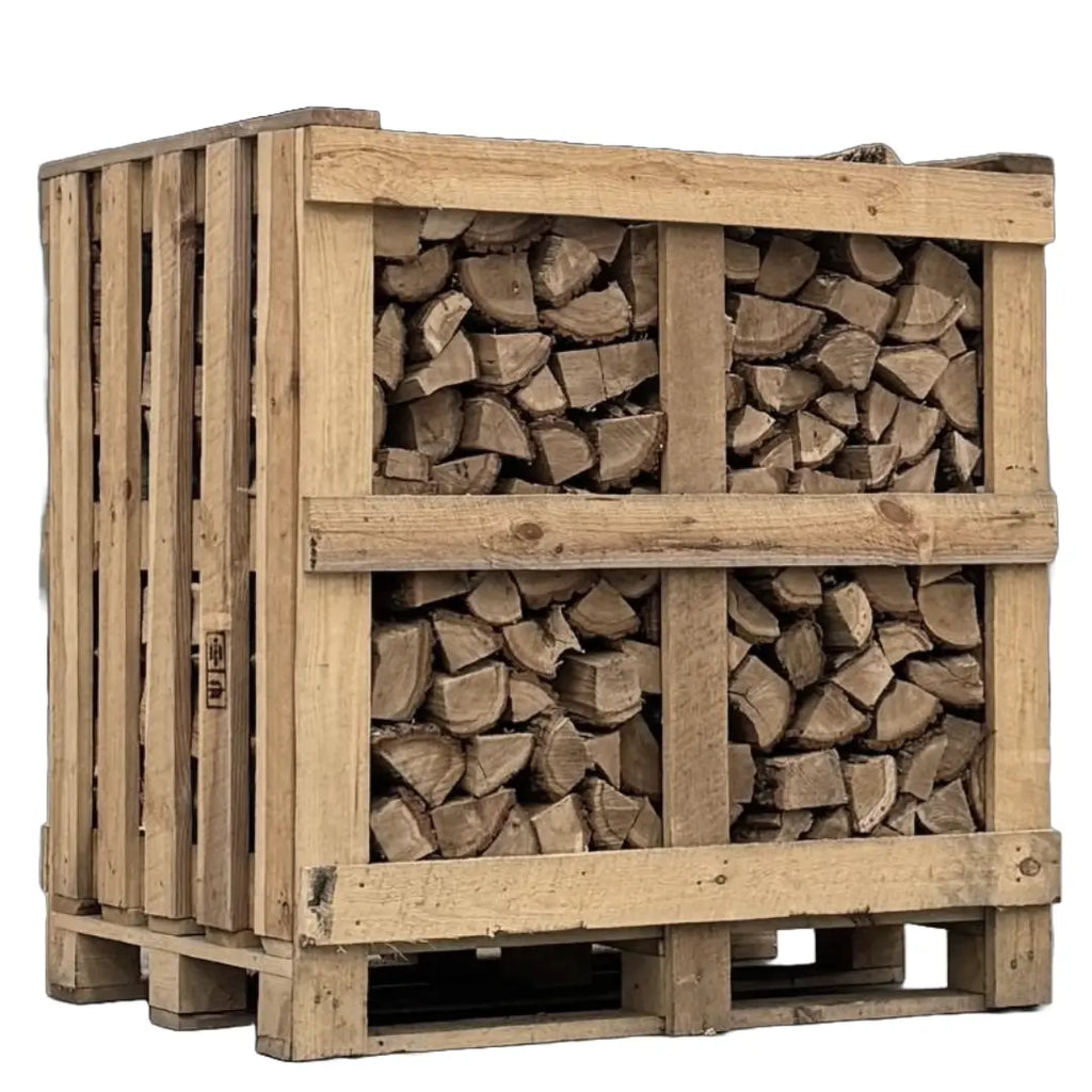 Kleine Pallet Eiken Brandhout | Droog Haardhout op Pallet – België