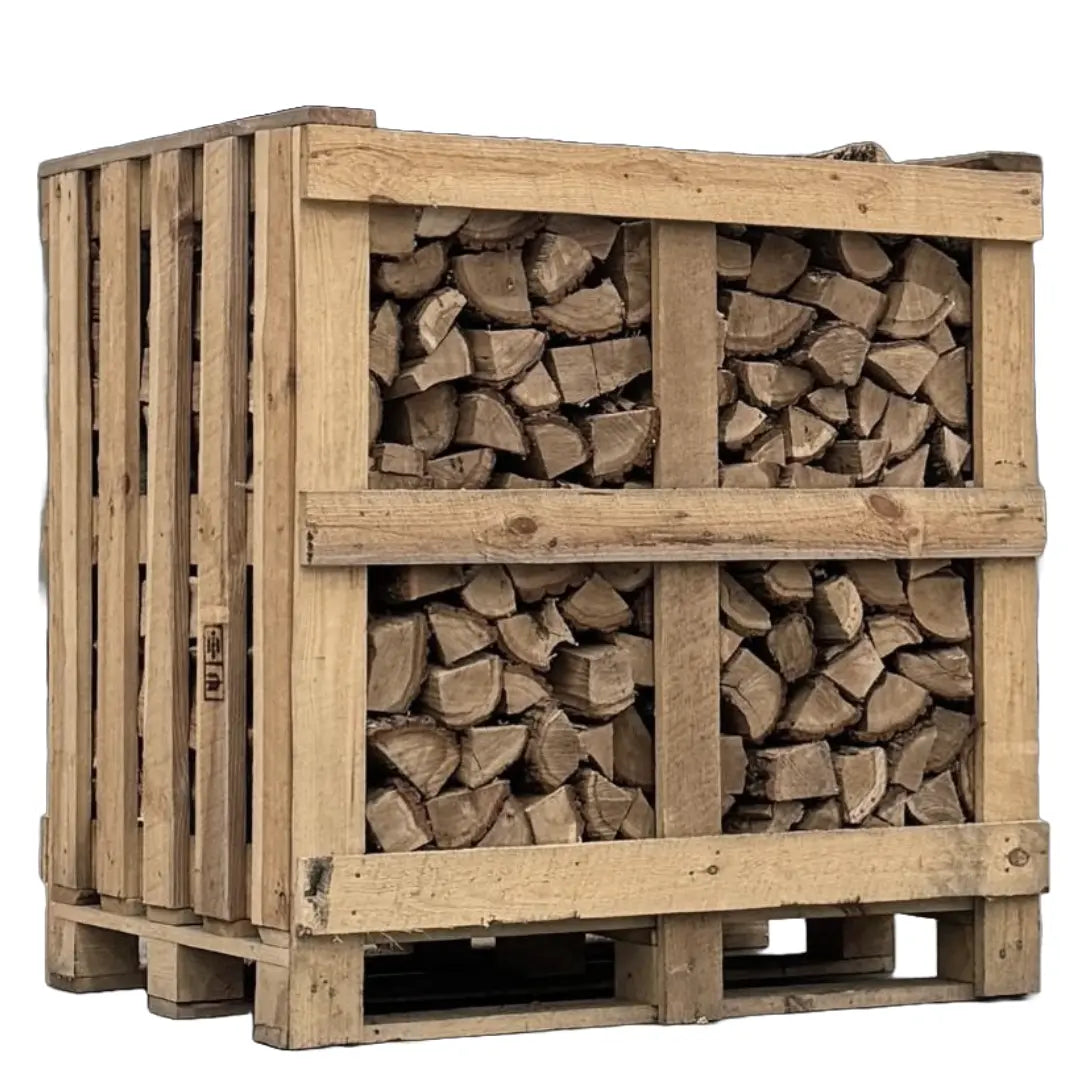 Kleine Pallet Eiken Brandhout | Droog Haardhout op Pallet – België
