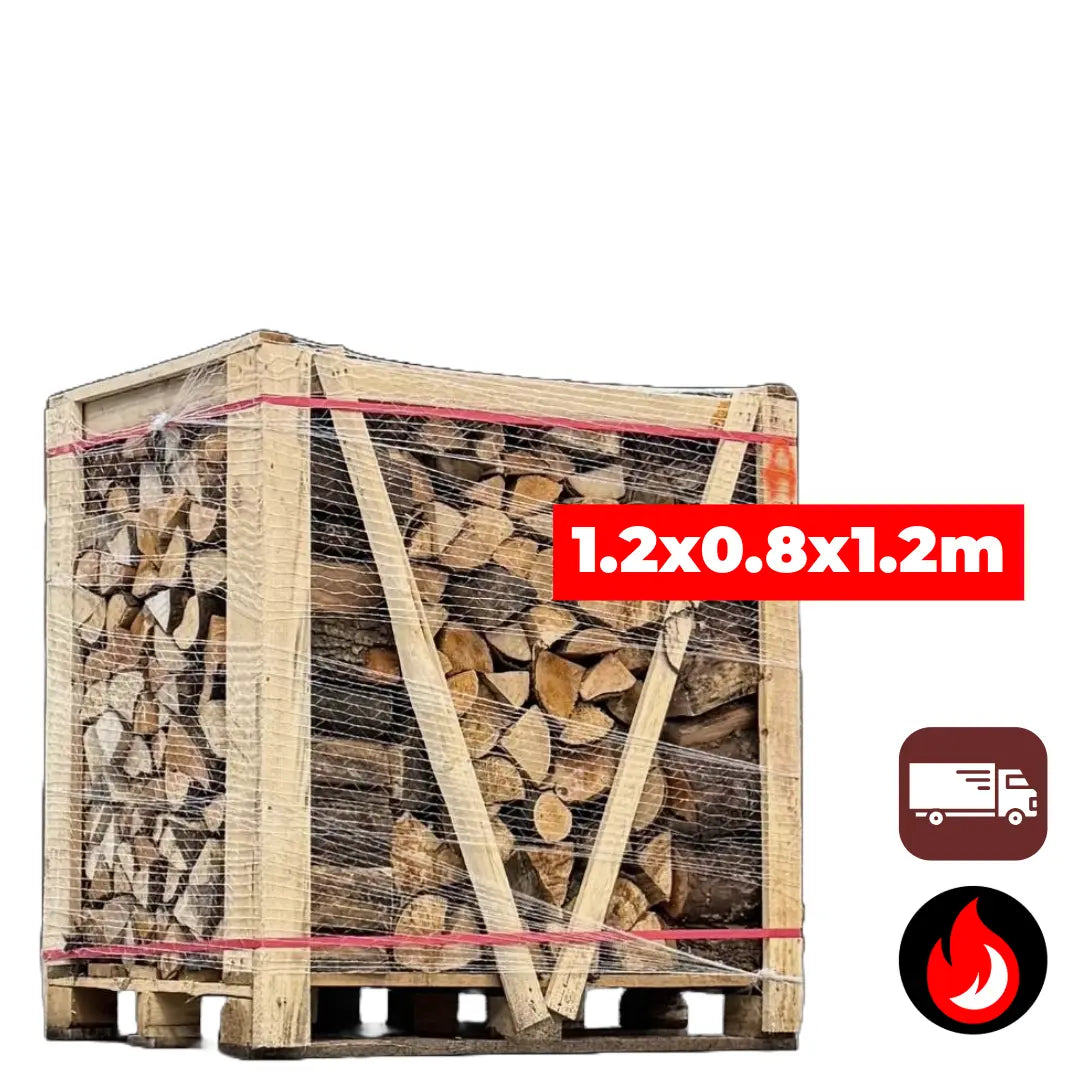 Kleine Pallet Elzen Brandhout | Droog Haardhout op Pallet – België