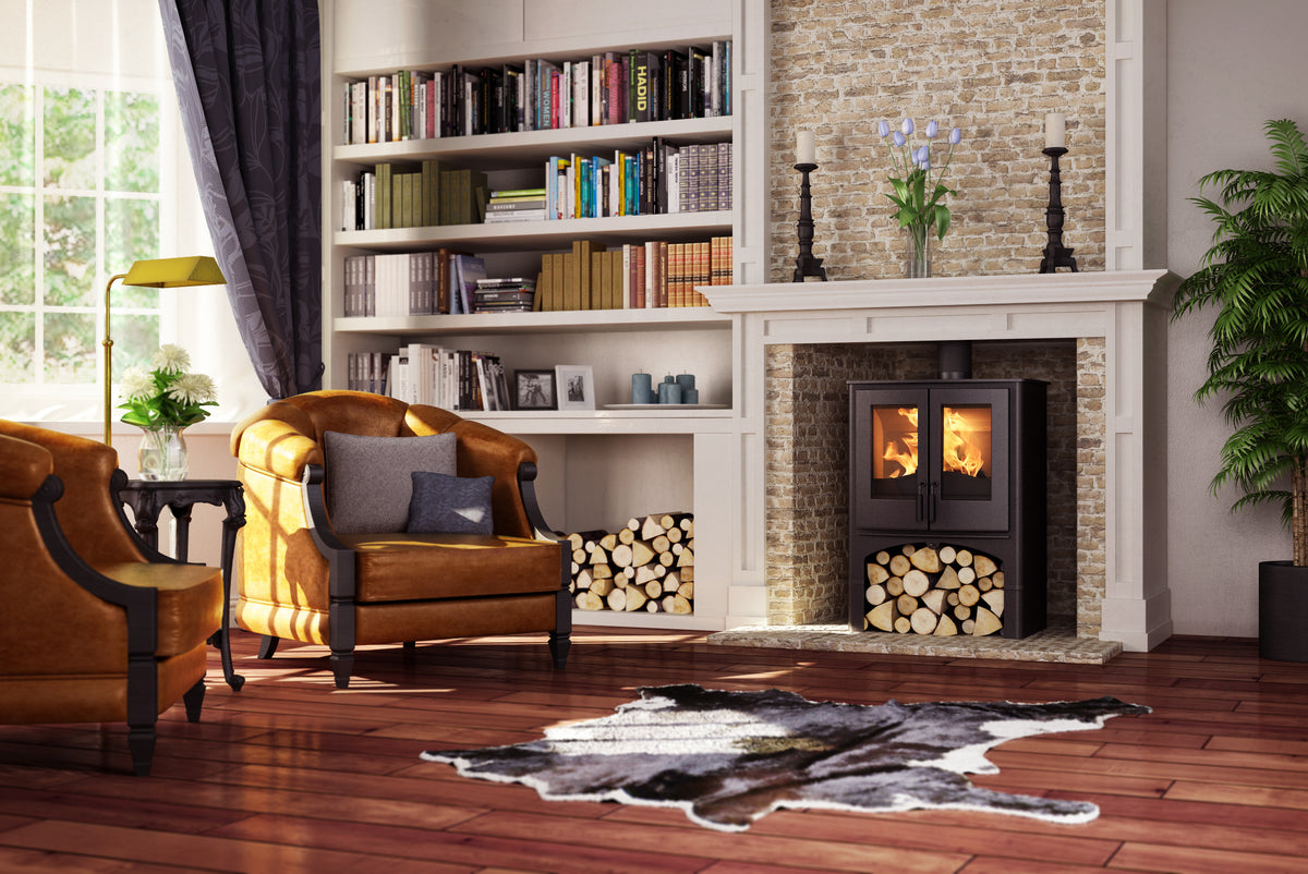 Nordic Fire LODGE CV met houtvak