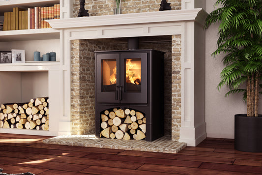 Nordic Fire LODGE met houtvak