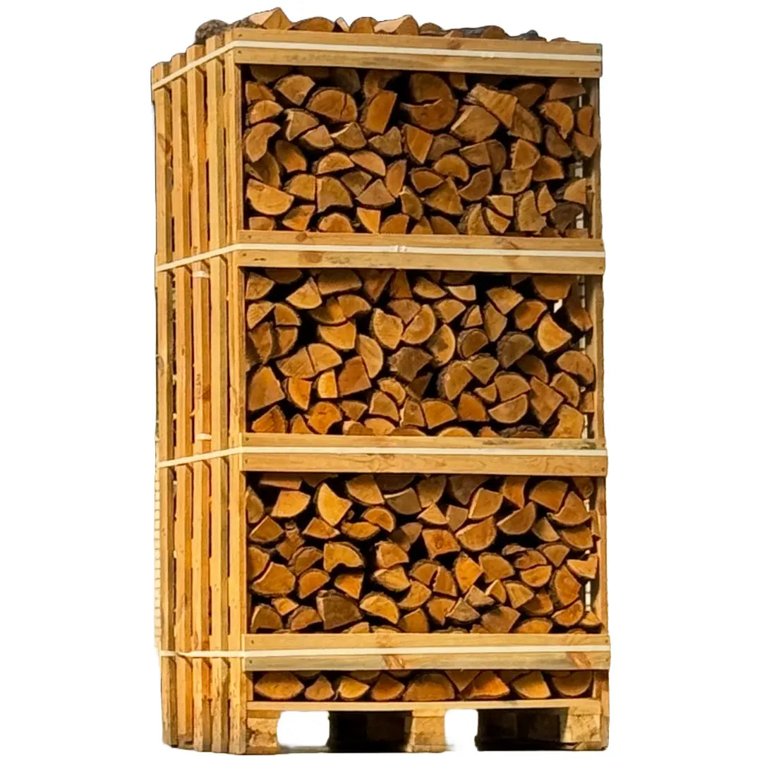 Grote Pallet Elzen Brandhout | Droog Haardhout op Grote Pallet – België