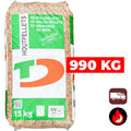 990 kg | Ten Damme houtpellets | ENplus A1 | Inclusief bezorging