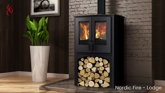 Nordic Fire LODGE CV met verhoogd houtvak