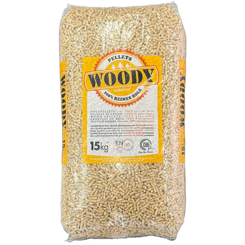 1260 kg | Woody Premium (lichte) houtpellets | ENplus A1 & DIN+ | Inclusief bezorging